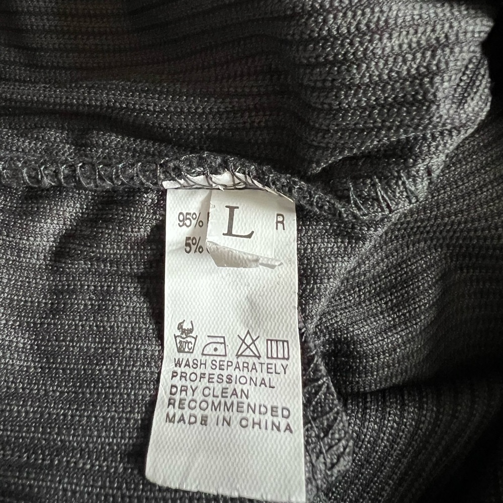 NWOT Charcoal Faux Corduroy Crewneck Pullover Sweater & Joggers Matching Set - Picture 7 of 7